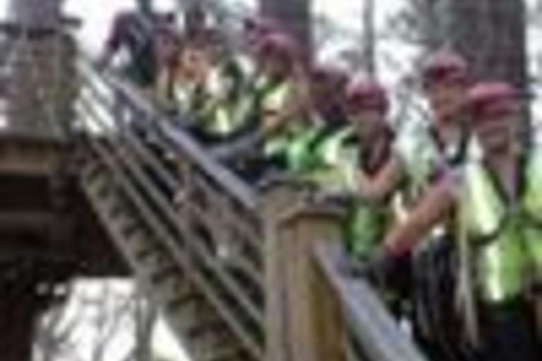 Group of students on the Zip Line Trip