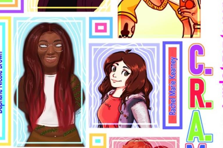 student self portraits in different styles